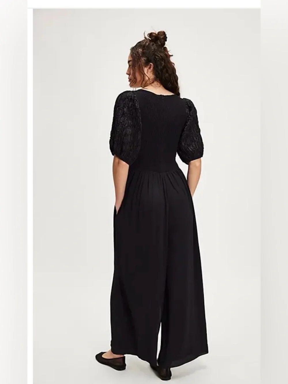 Free People Temperley Jumpsuit. NWT. Black
